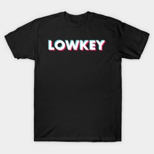 LowKey Glitch White T-Shirt